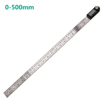 200 mm 300 mm 500mm Digitálne Uhlové Pravítko Finder Meter Uhlomeru Inclinometer Goniometer Elektronické Uhol Rozchod Nehrdzavejúcej Ocele
