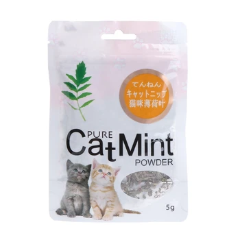 Mačka Mint Prírodné Organické Premium Lieči Catnip Mentol Mačiatko Zábavné Chuť Spať