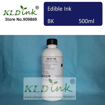 [ KLD Atrament ] Kompatibilný ČIERNY Jedlé Atrament pre špecializované atramentové tlačiarne ( 1 kus X 500 ml )