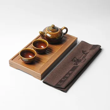 Jemný vlákniny utierky absorpčné silné kungfu handričkou high-grade obrúsky,nástroje pre Oolong/biela/zelená/Dahongpao/Kvet čaj
