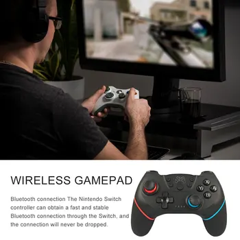 6-os Gyroskop Vibrácií Gamepad Bluetooth Dual Shock Herný ovládač Wireless Ovládač pre Nintendo Prepínač