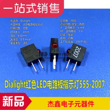 Originál nové 555-2007F LED čip doska indikátor 5V 555-2007 červená 5mA
