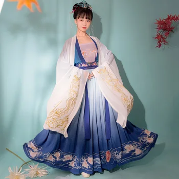 Ženy Čínsky Štýl Tradičných Ľudových Tanečných Kostýmov, Orientálne Oblečenie Dynastie Han Víla Výkon Šaty Festival Oblečenie DN6034