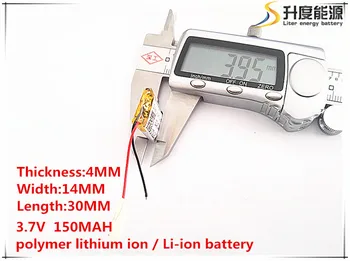 1pcs [SD] 3,7 V,150mAH,[401430] Polymer lithium ion / Li-ion batéria pre HRAČKA,POWER BANKY,GPS,mp3,mp4,mobilný telefón,reproduktor