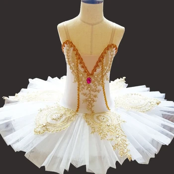 2020 Songyuexia Biely Balet Tutu Sukne Baletné Šaty Detí Labutie Jazero Kostým Detský Kostýmy Brušného Tanca Fáze Odbornej