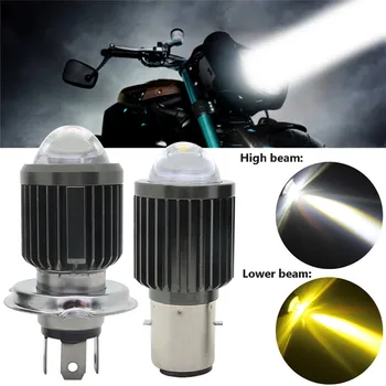 10000Lm H4 LED Moto H6 VIEDOL Motocykel Svetlometu Dva-farba Fisheye Svetlometu Lampa Skúter Príslušenstvo S Objektívom